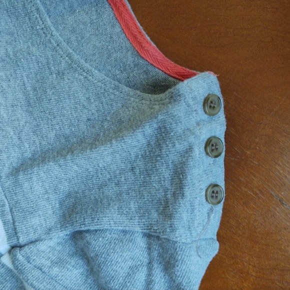 Molly & Isadora Nautical gray/white sweater - Picture 5 of 6